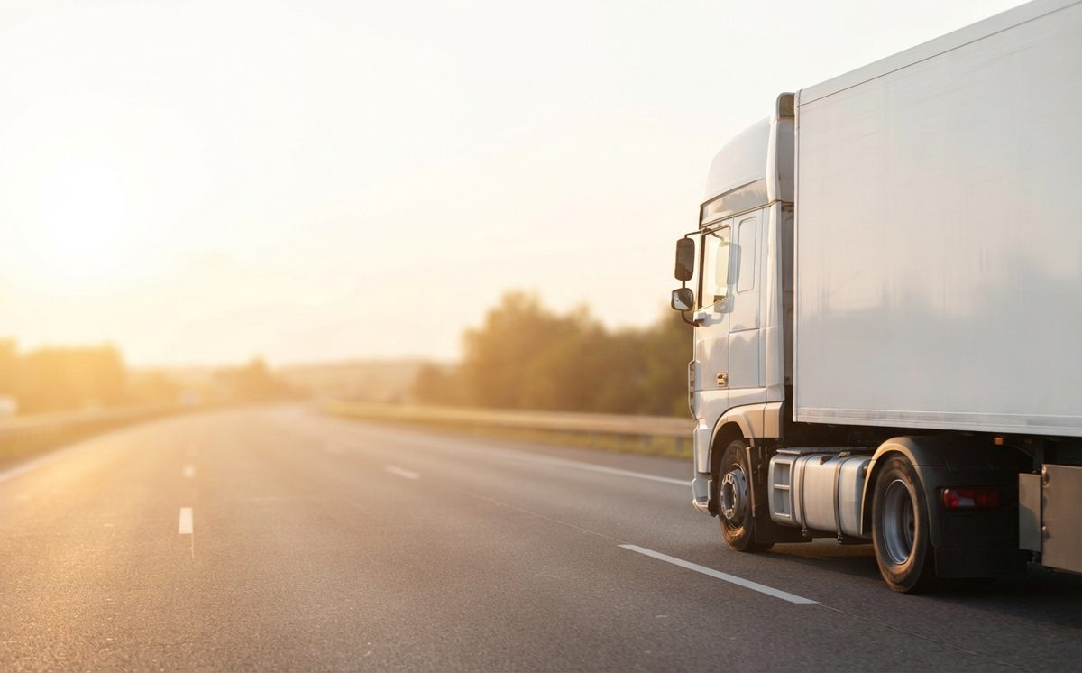 Mercancía paletizada preparada para su transporte